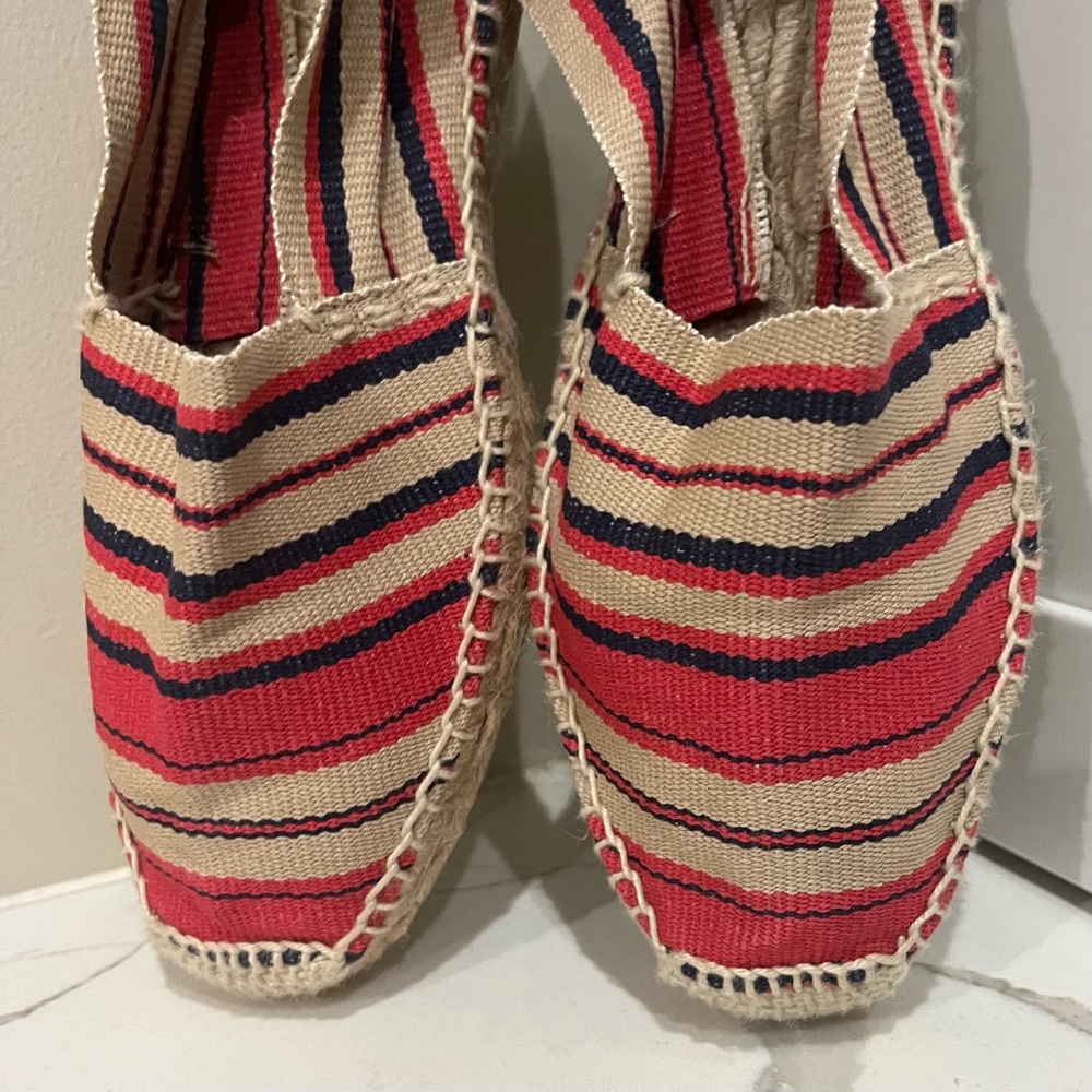 Batona, Striped Espadrilles in Red and Beige, size 39 - Picture 8 of 10
